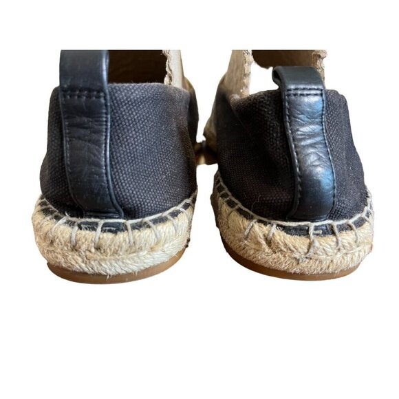 Lauren Ralph Lauren Shoe Women 8.5 Black Canvas Caylee Slip On Espadrille Preppy - Picture 9 of 10